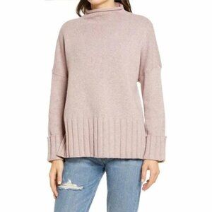 Madewell Glenmoor Mockneck Sweater Cotton Knitted Merino Yarn Size Large